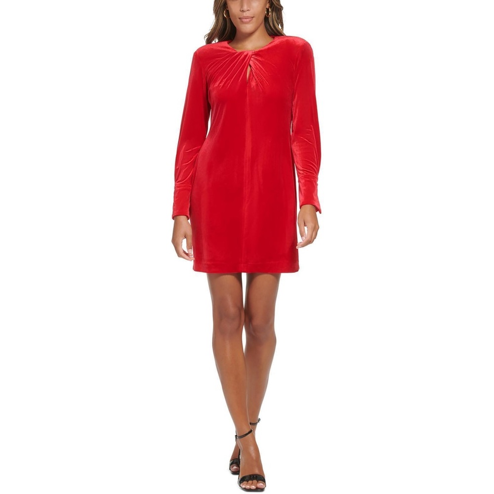 Calvin Klein | Velvet Knee Sheath Dress NWT